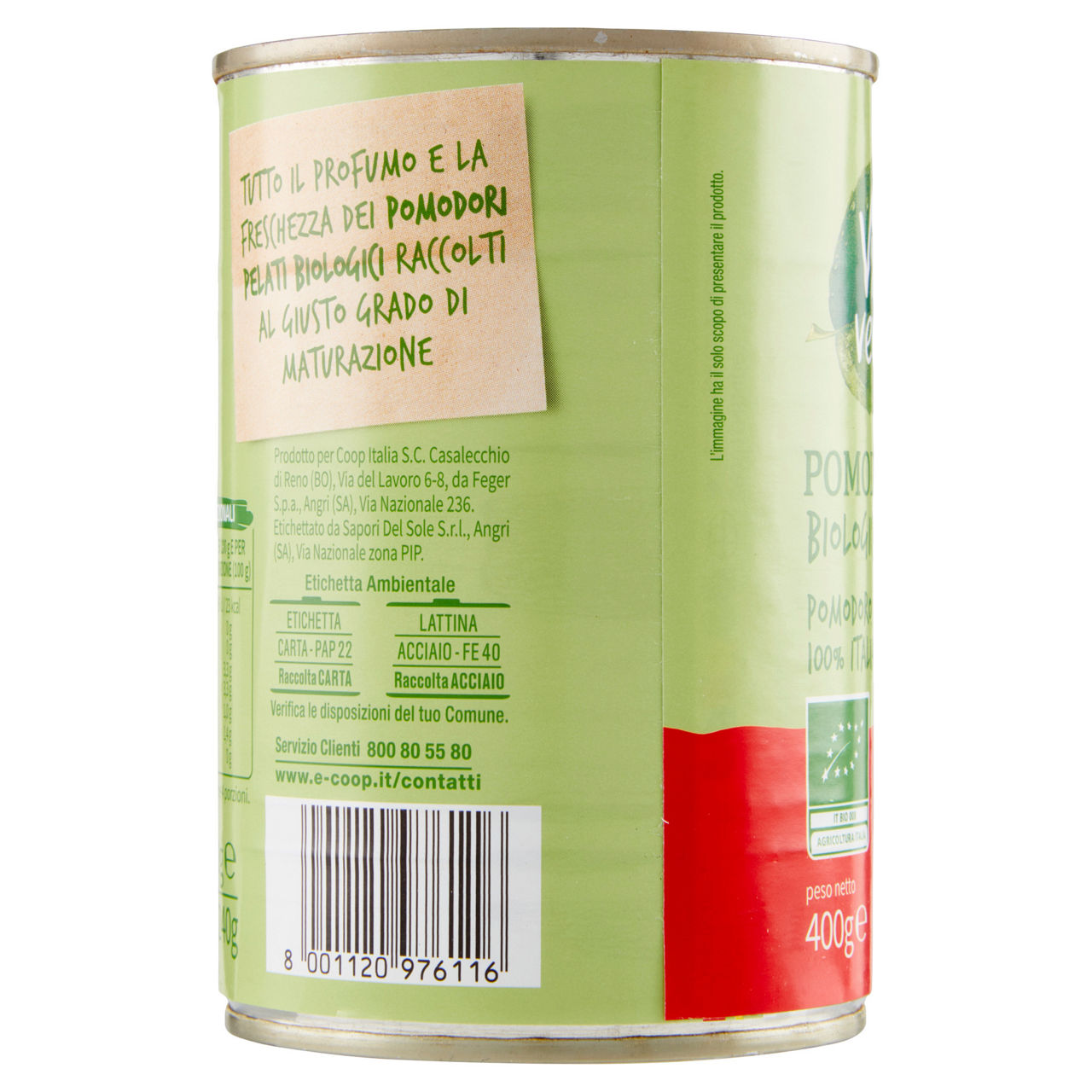 Pomodori pelati biologici vivi verde 400 g - Immagine 71