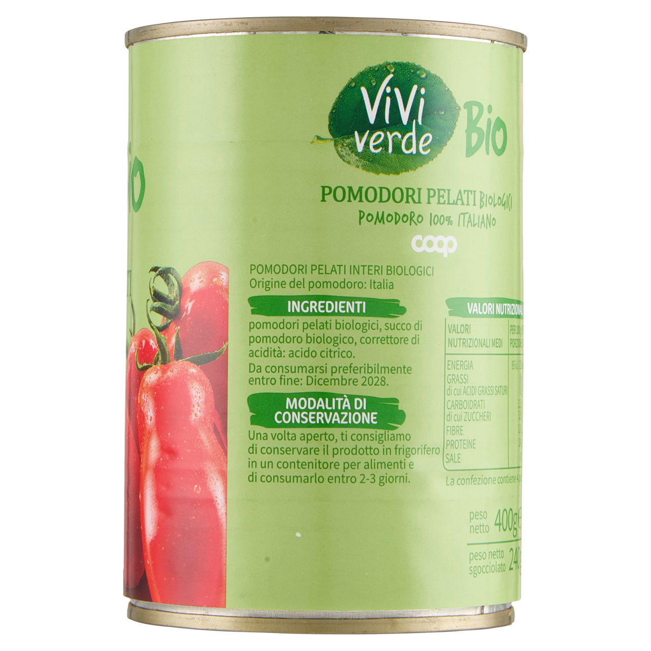 Pomodori pelati biologici vivi verde 400 g - Immagine 141