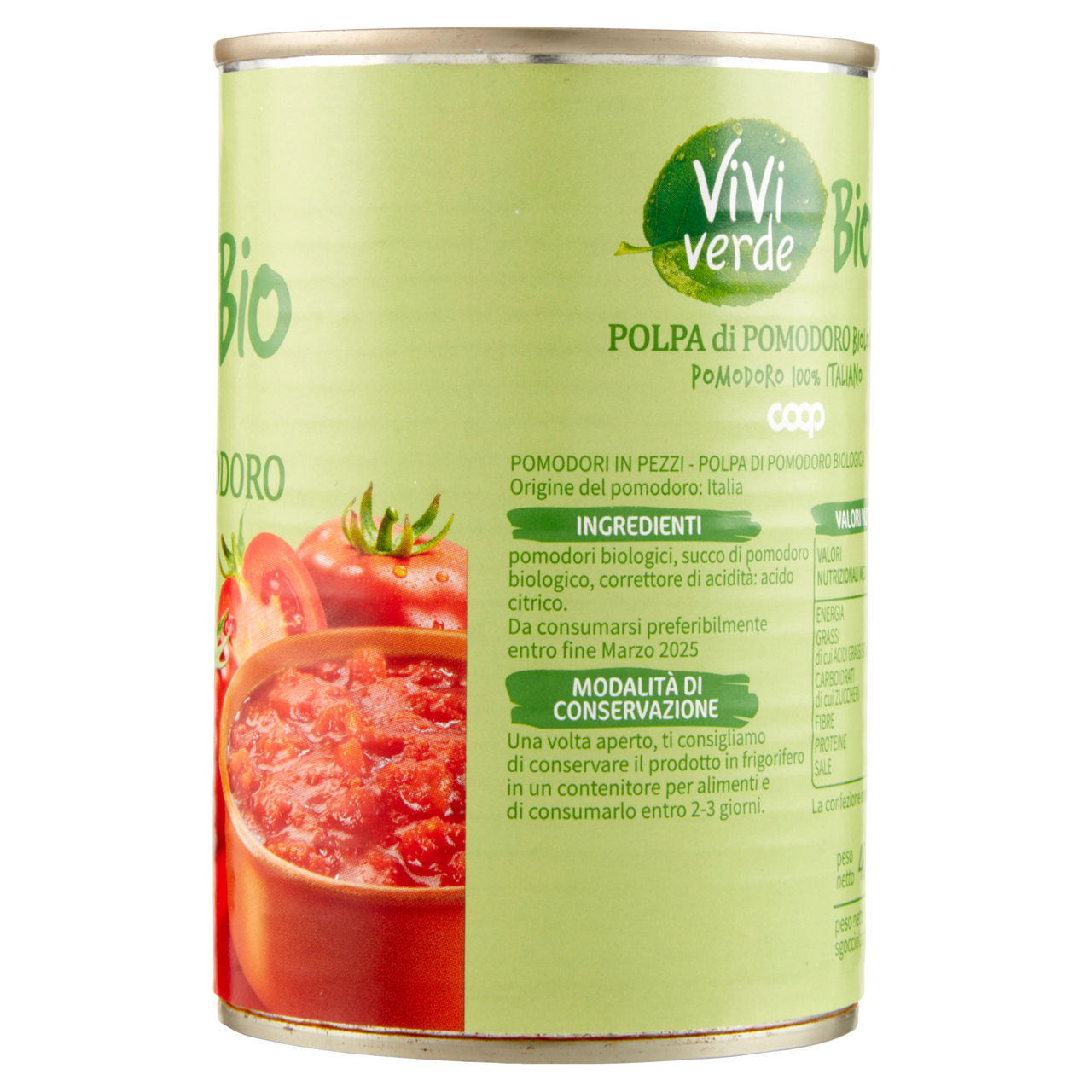 Polpa di pomodoro biologica vivi verde 400 g - Immagine 131