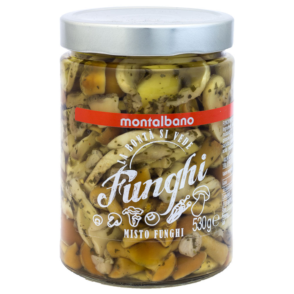 Misto funghi in olio di girasole 530 gr