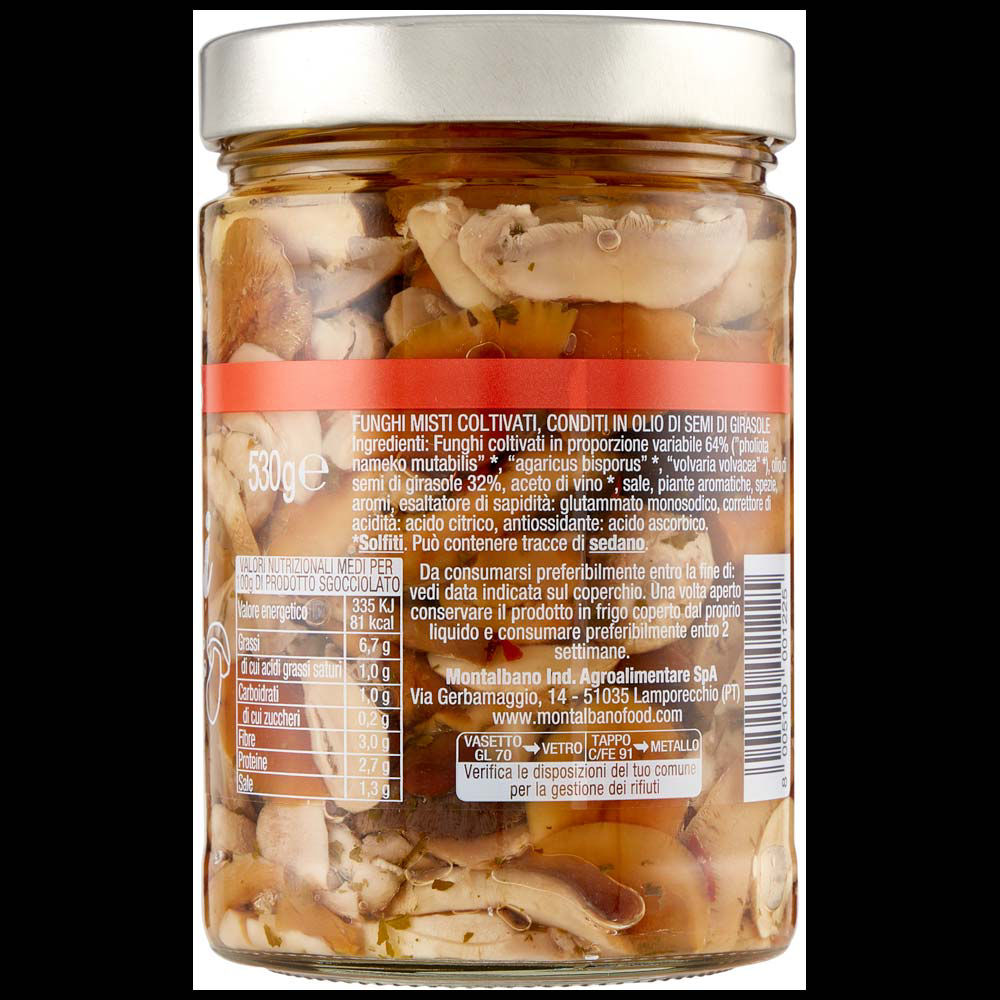 Misto funghi in olio di girasole 530 gr - Immagine 31