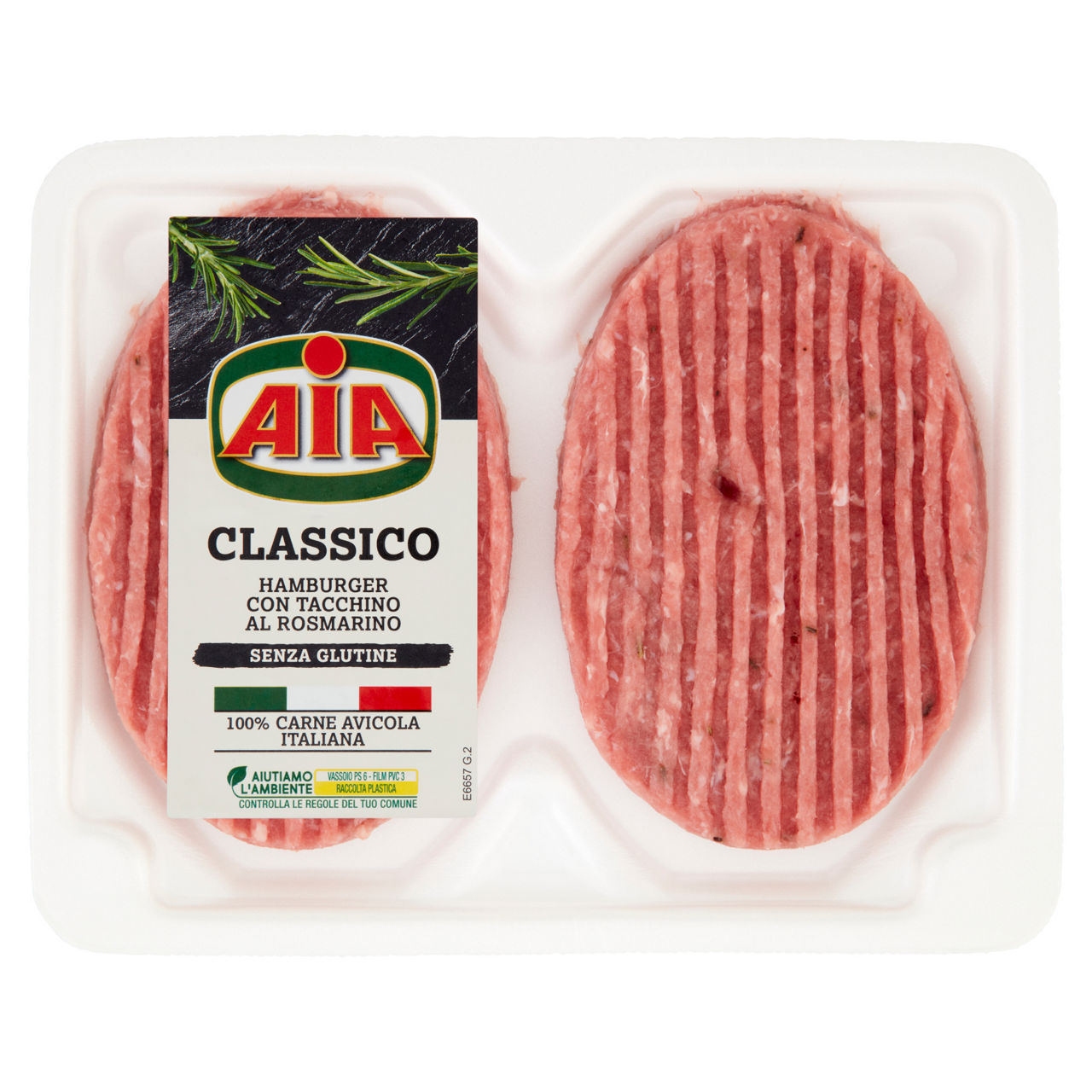 Hamburger di tacchino classico 200 gr - Immagine 01