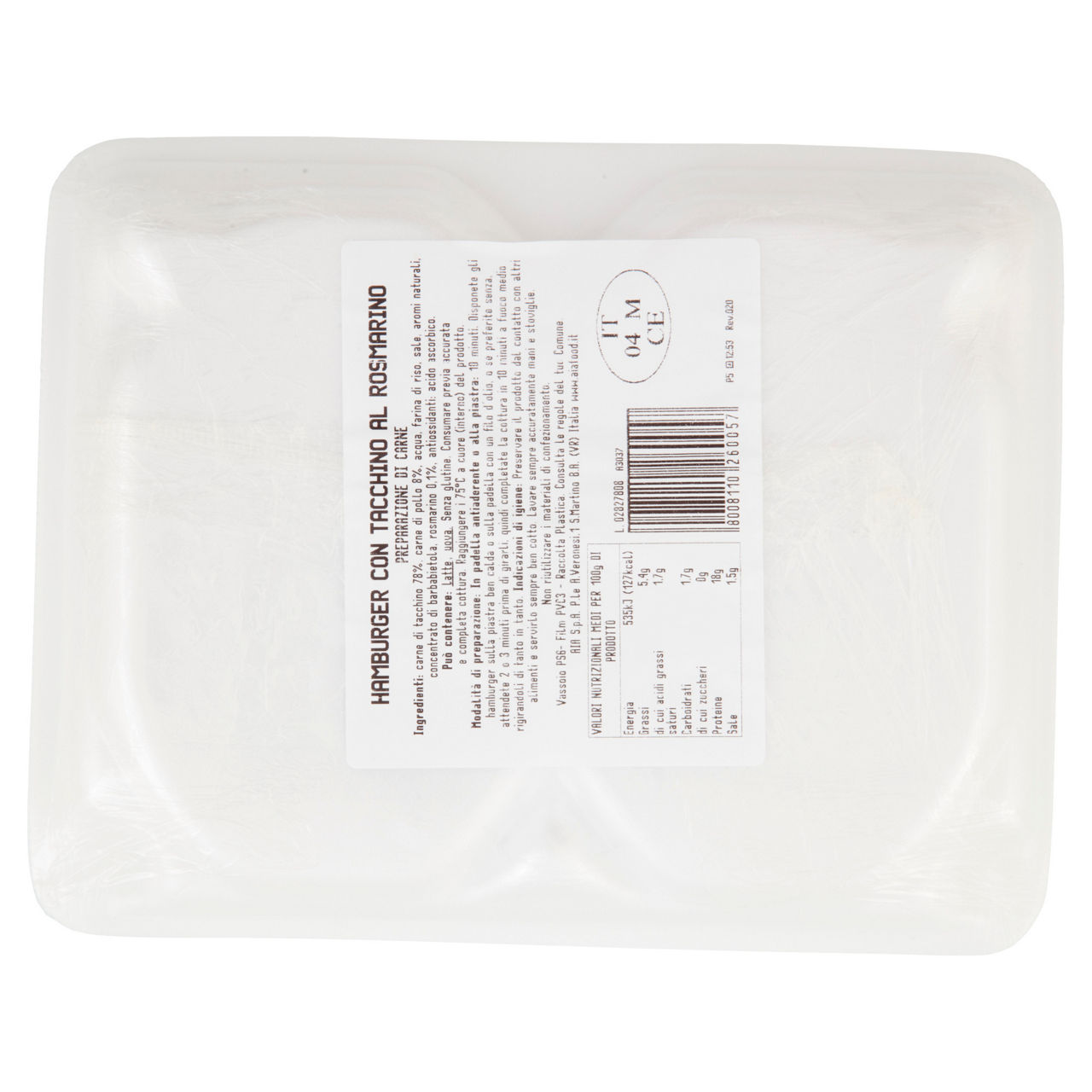 Hamburger di tacchino classico 200 gr - Immagine 31