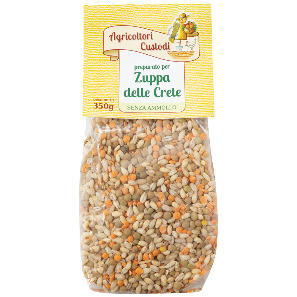 Preparato per zuppa delle crete lenticchie e orzo 350 gr - Immagine 01