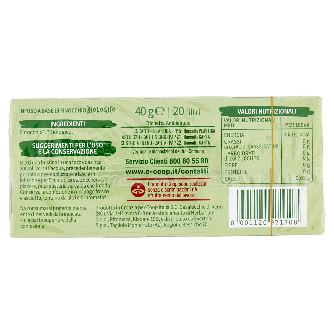 Infuso di finocchio bio 20 filtri  - Immagine 11