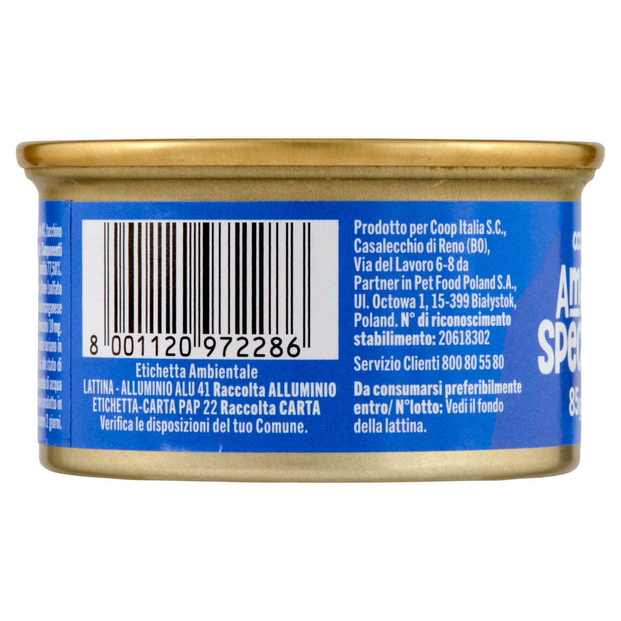 Mousse gatto con pollo e tacchino coop amici speciali lattina gr.85 - Immagine 71