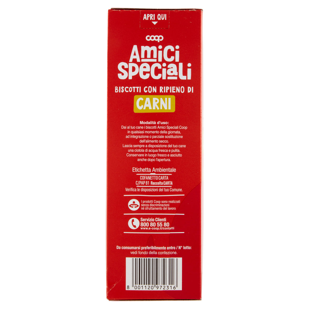 Biscotti per cani con ripieno di carne coop amici speciali scatola gr 500 - Immagine 51