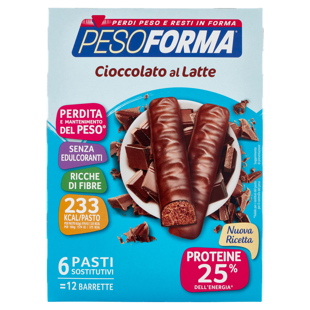 Barrette al cioccolato al latte 12 pz 372 gr - Immagine 01