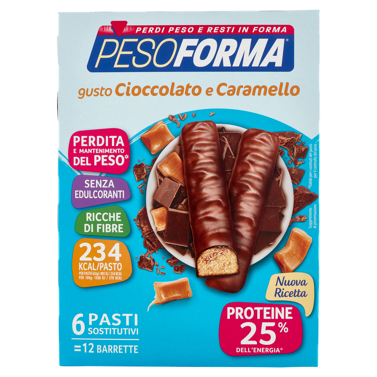 Barrette al cioccolato e caramello 12 pz 372 gr - Immagine 01