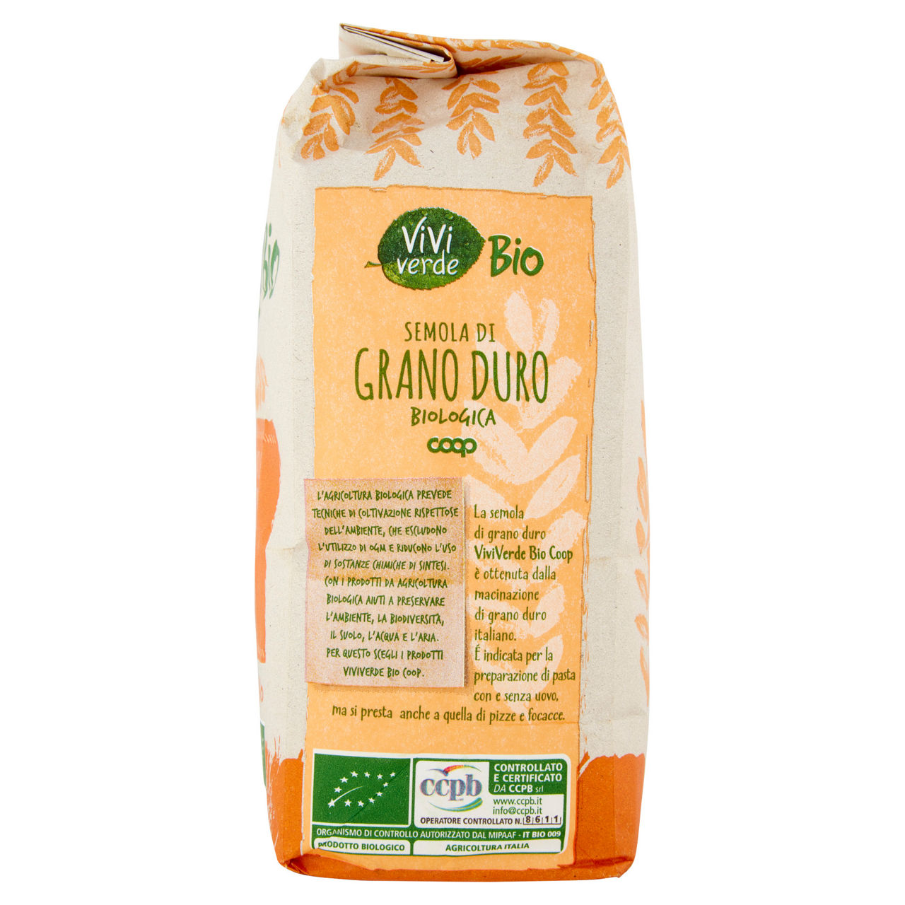 Semola di grano duro biologica vivi verde 1 kg - Immagine 61