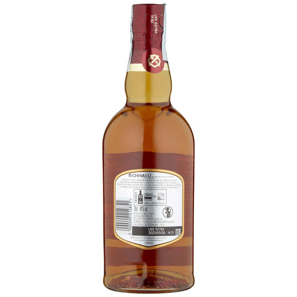 Whisky chivas regal 12 y.o 40 gradi bottiglia astucciata ml 700 - Immagine 21