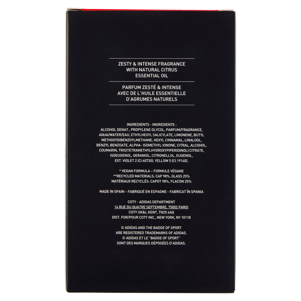 Eau de Toilette spray intenso Team Force uomo 100 ml - Immagine 31