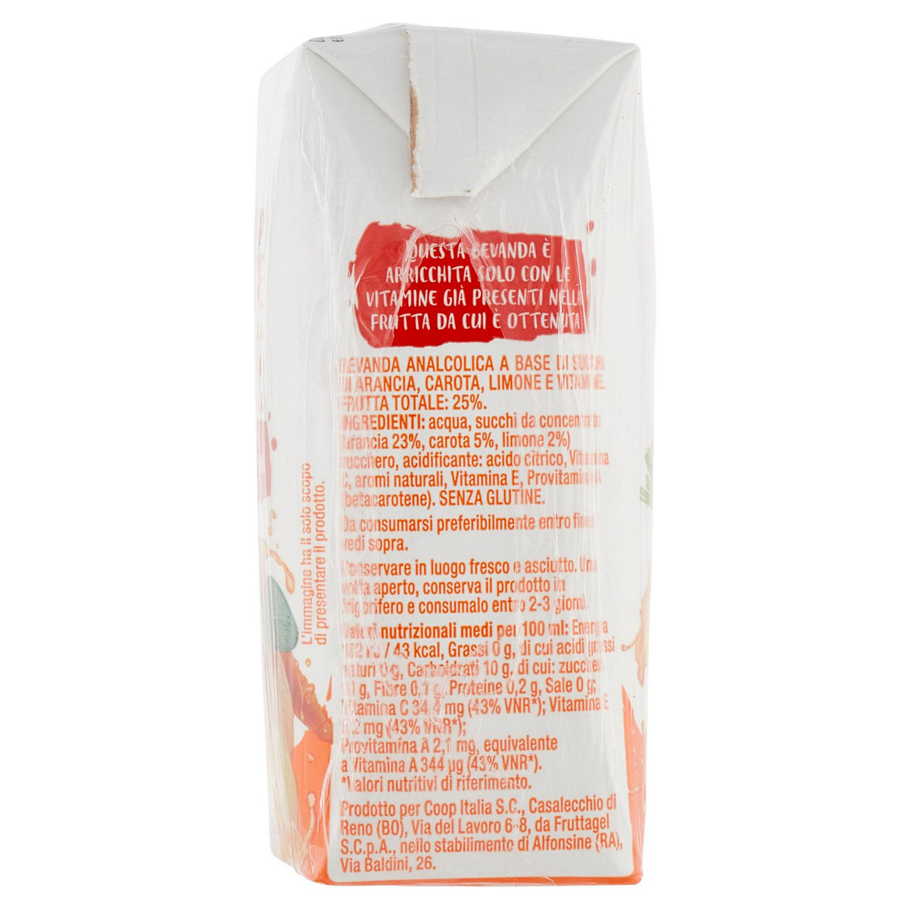 Bevanda arancia carota limone coop vitaminizzato cluster ml 200 x 3 - Immagine 11