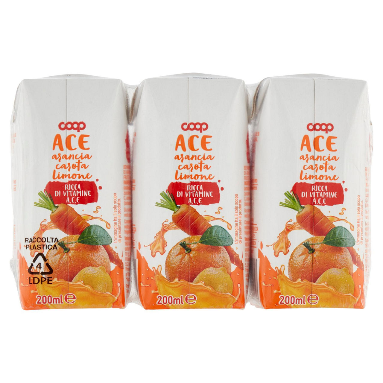 Bevanda arancia carota limone coop vitaminizzato cluster ml 200 x 3 - Immagine 31