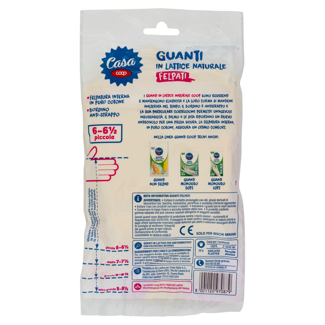 Guanti felpati in lattice taglia piccola 1 pz - Immagine 21