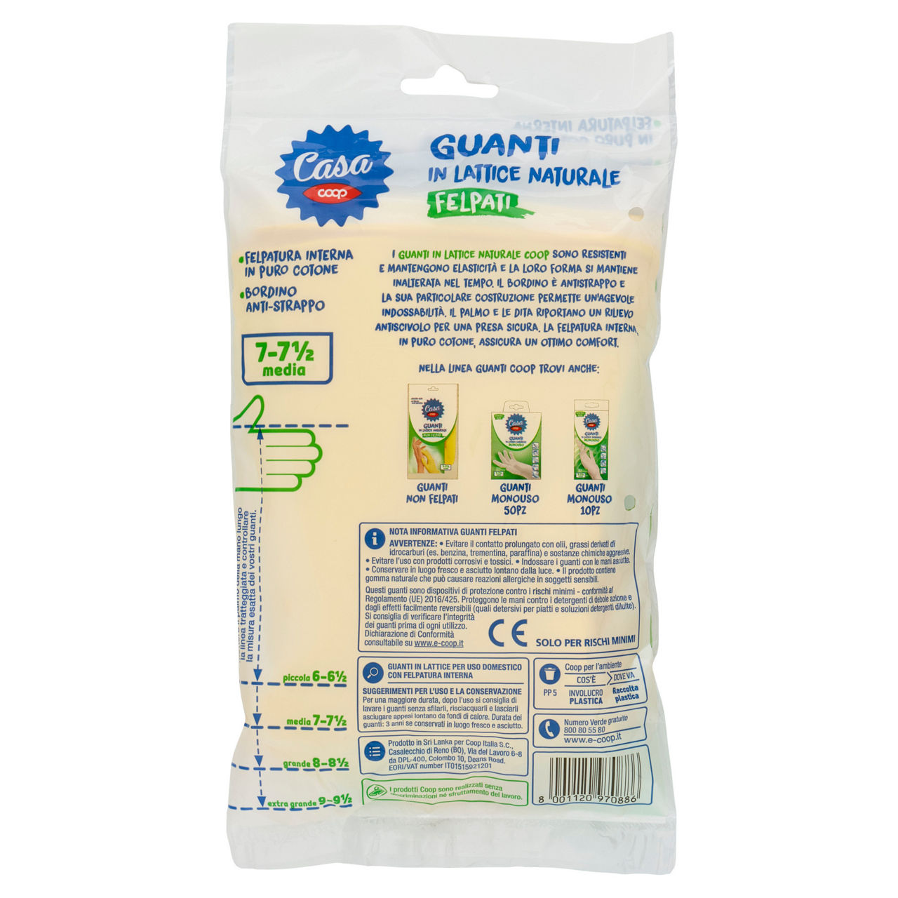 Guanti felpati in lattice taglia media 1 pz - Immagine 41