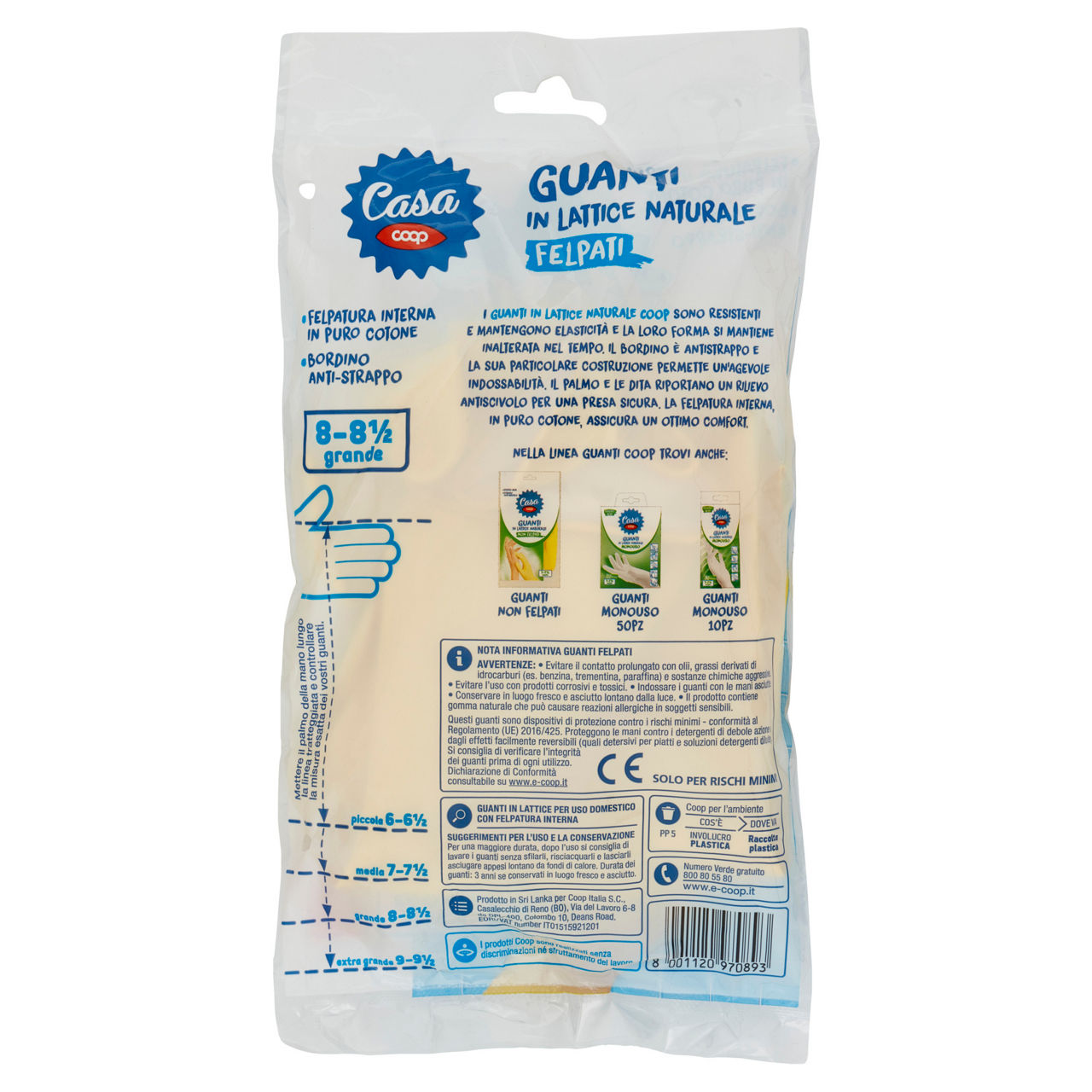 Guanti felpati in lattice taglia grande 1 pz - Immagine 11