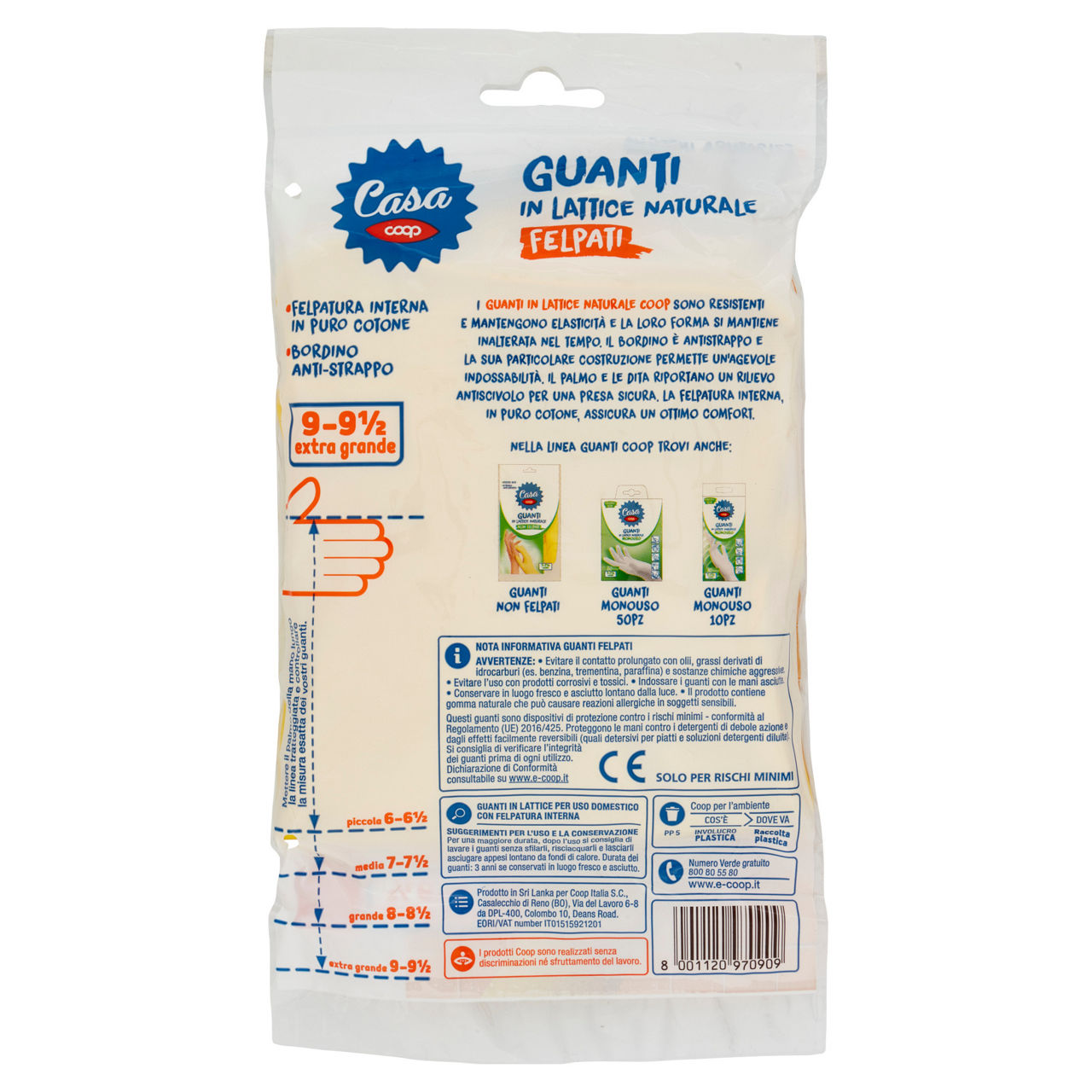 Guanti felpati in lattice taglia extra grande 1 pz - Immagine 41