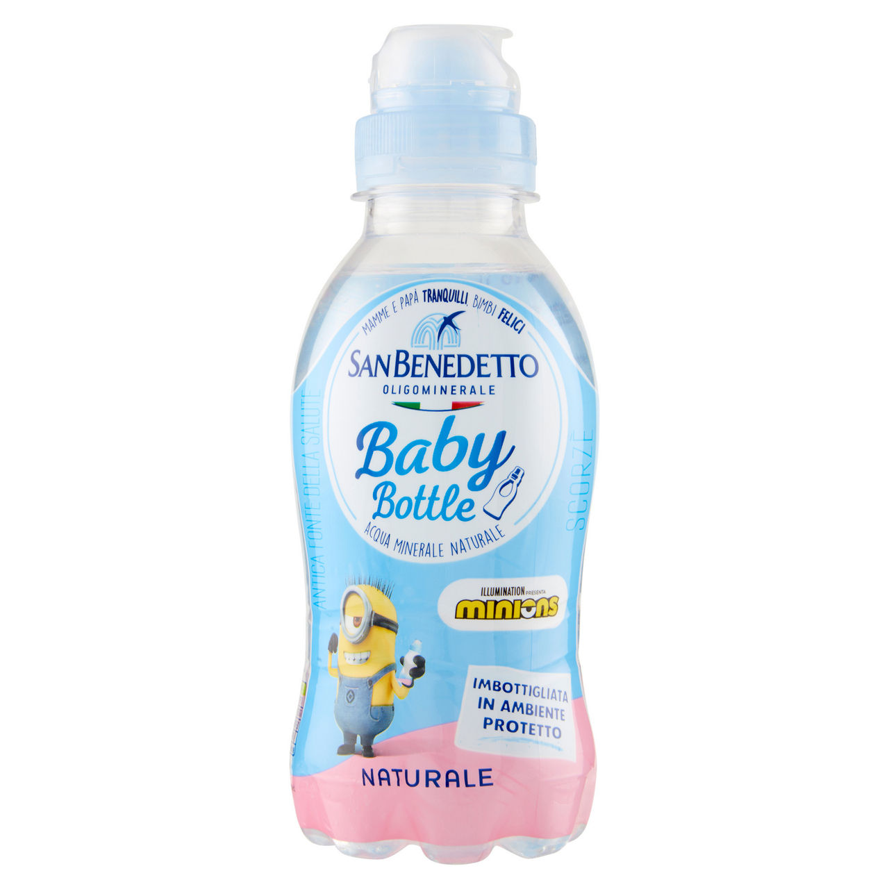 Acqua minerale naturale baby-bottle tappo sport 250 ml