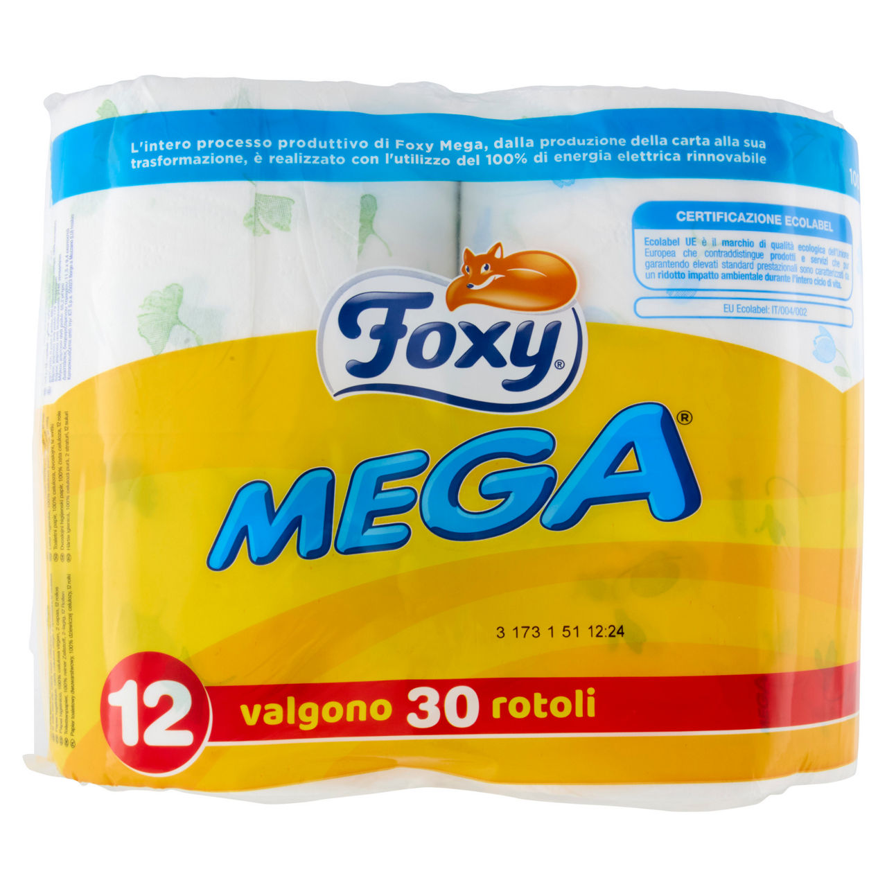 CARTA IGIENICA FOXY MEGA 2V 500 STRAPPI ROTOLONE DECORATO CELLO PZ.12 - Immagine 51