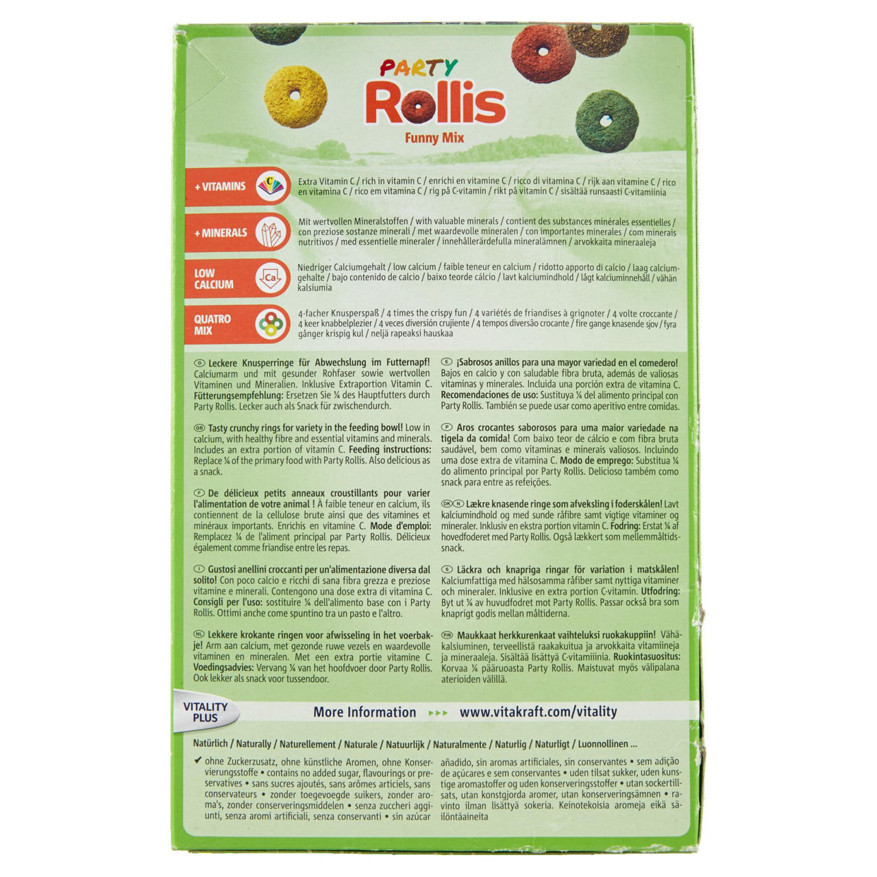 Rollis party per  roditori vitakraft busta gr 500 - Immagine 31