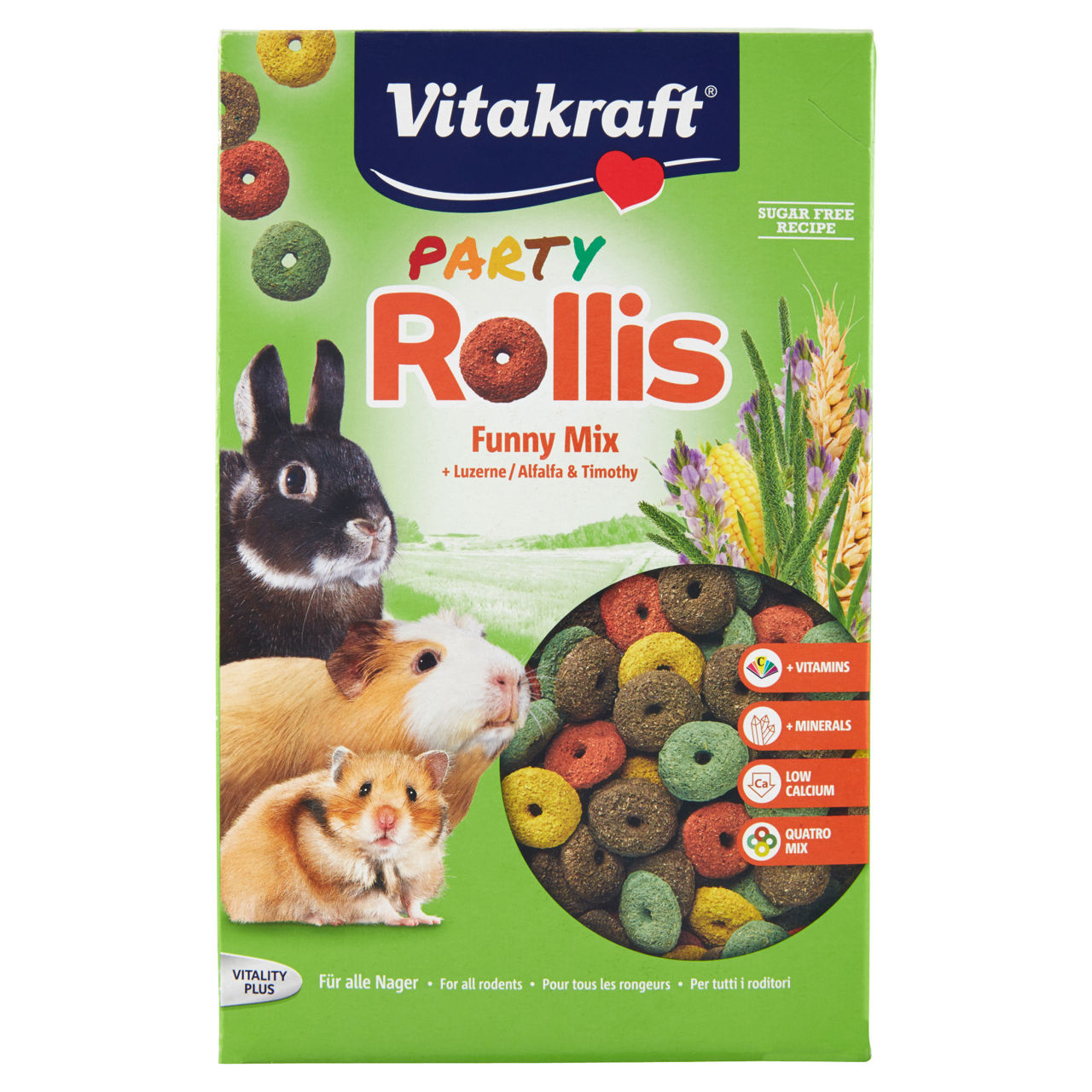 Rollis party per  roditori vitakraft busta gr 500 - Immagine 01