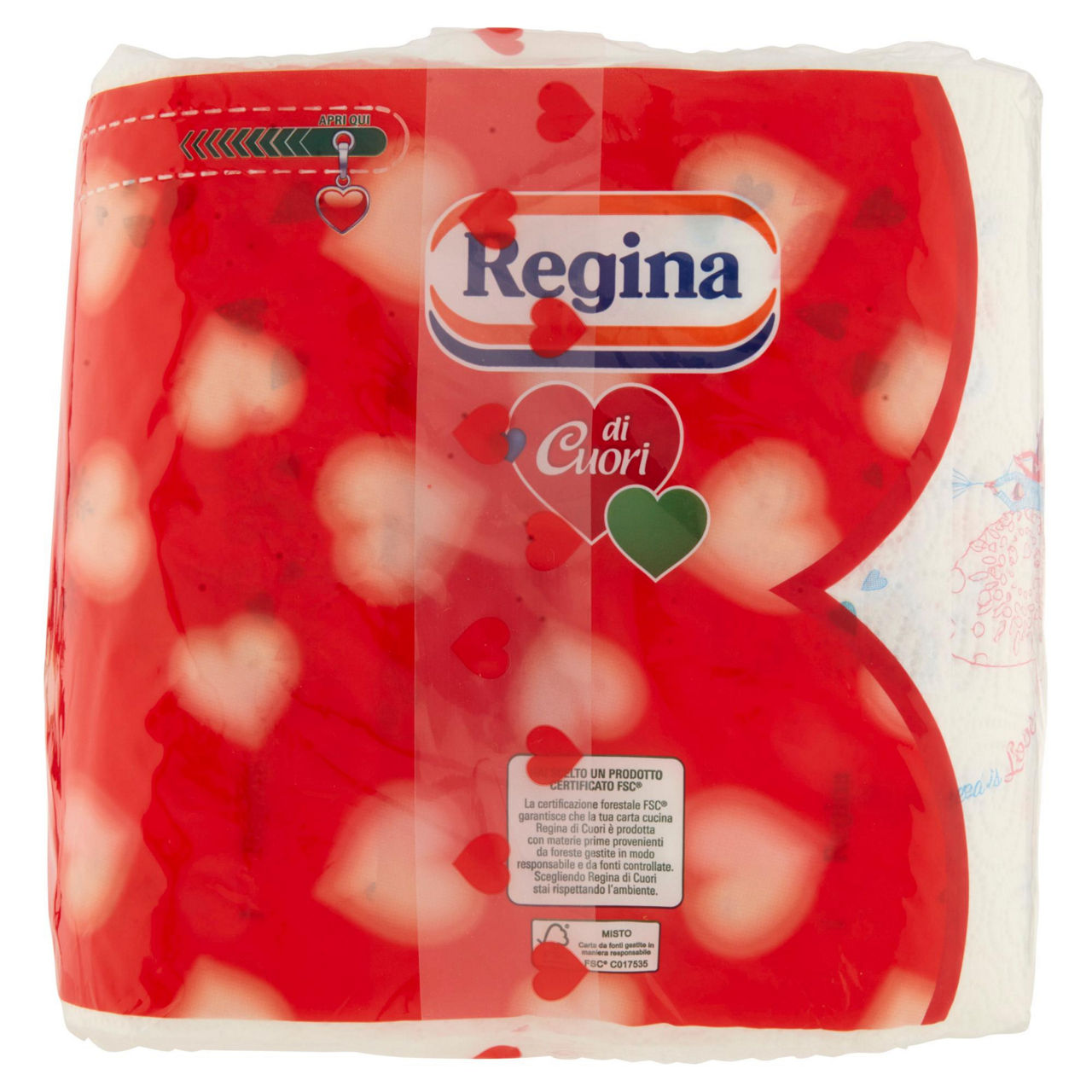 Asciugatutto regina di cuori 6 pz - Immagine 51