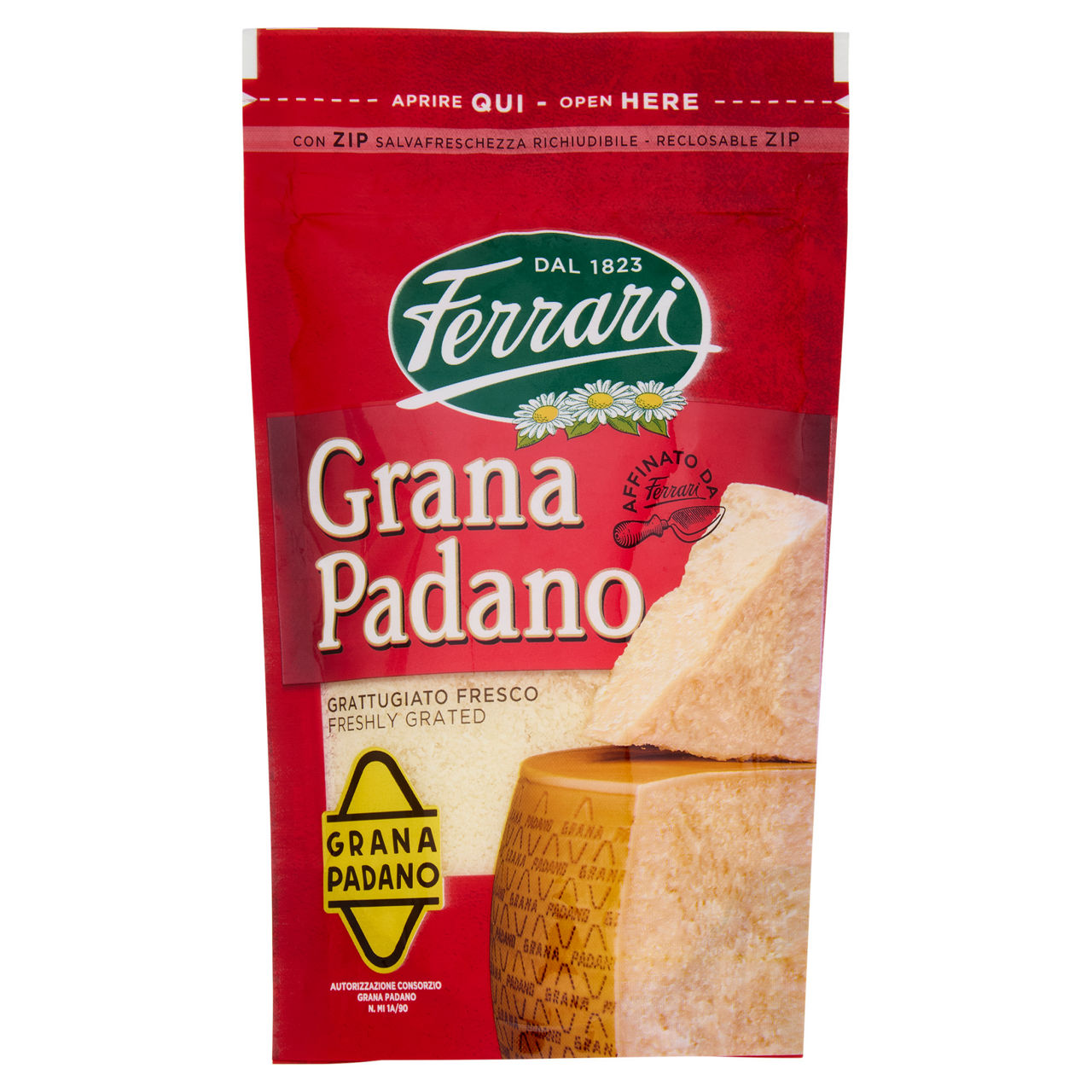 Grana Padano DOP grattugiato fresco 100 gr - Immagine 01