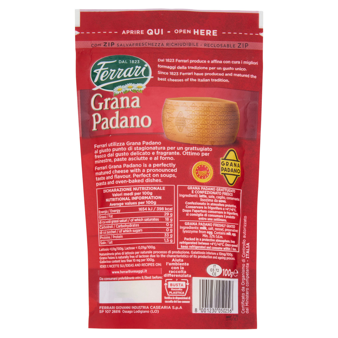 Grana Padano DOP grattugiato fresco 100 gr - Immagine 21