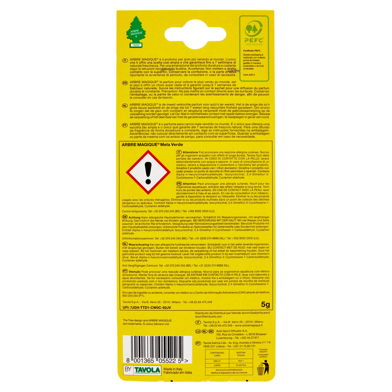 Profumatore per auto Mela verde 1 pz - Immagine 31