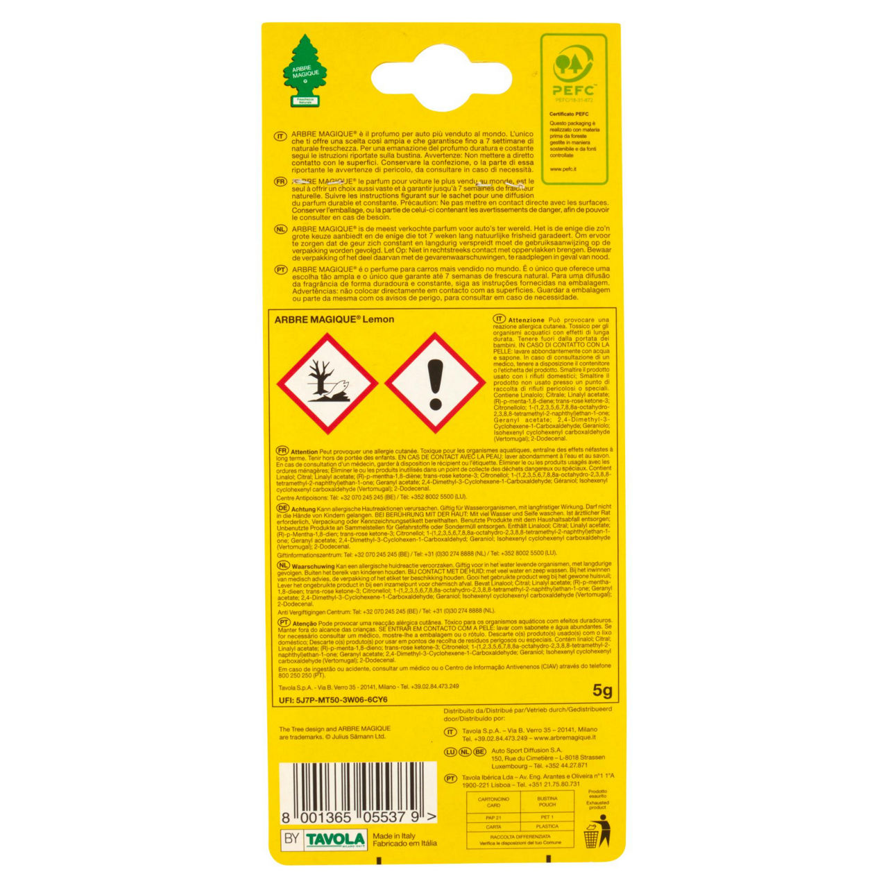 Profumatore per auto Limone 1 pz - Immagine 41