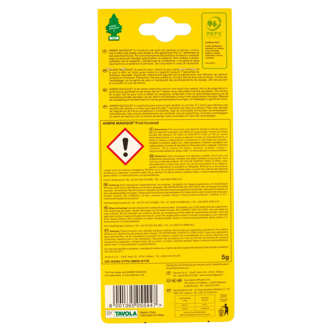 Profumatore per auto Fruit cocktail 1 pz - Immagine 51
