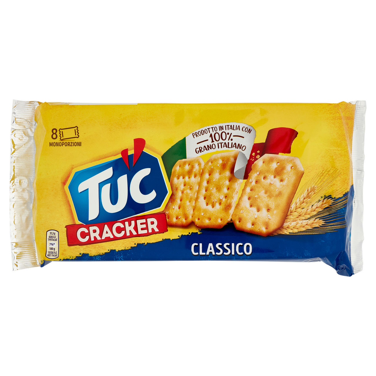 Crackers classici cotti al forno 8 monoporzioni 250 gr