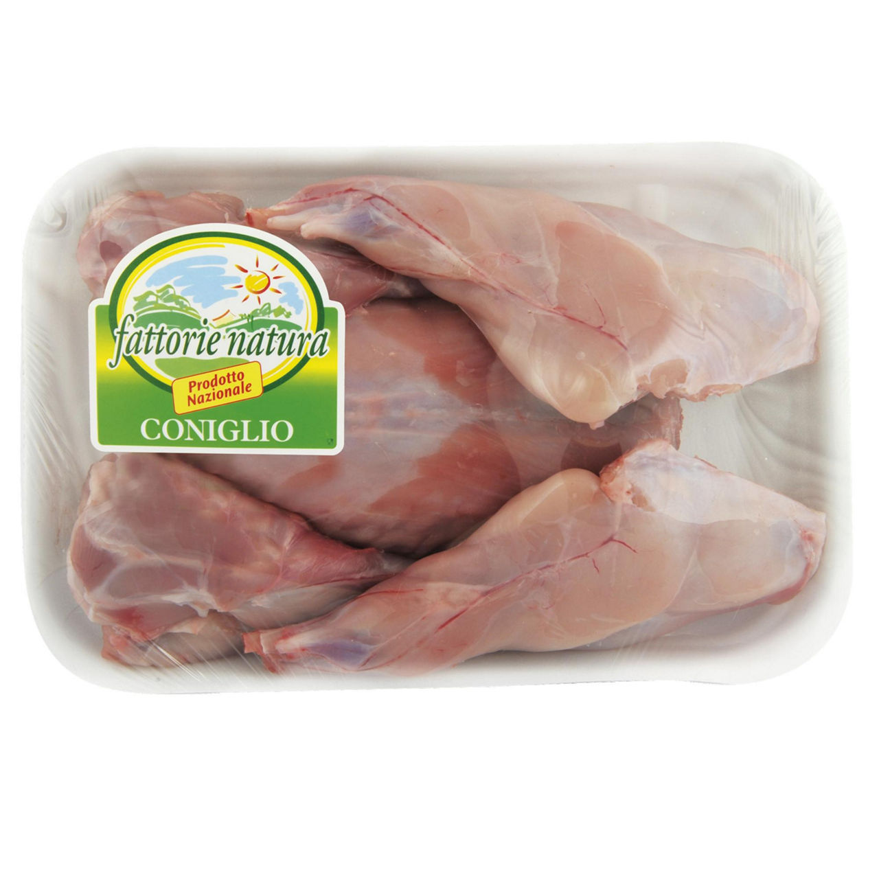 Metà coniglio in parti