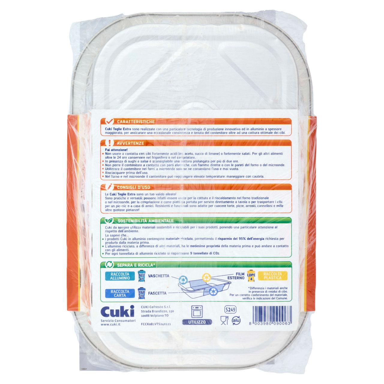 Teglie Extra in alluminio 4/6 porzioni 2 pz - Immagine 21