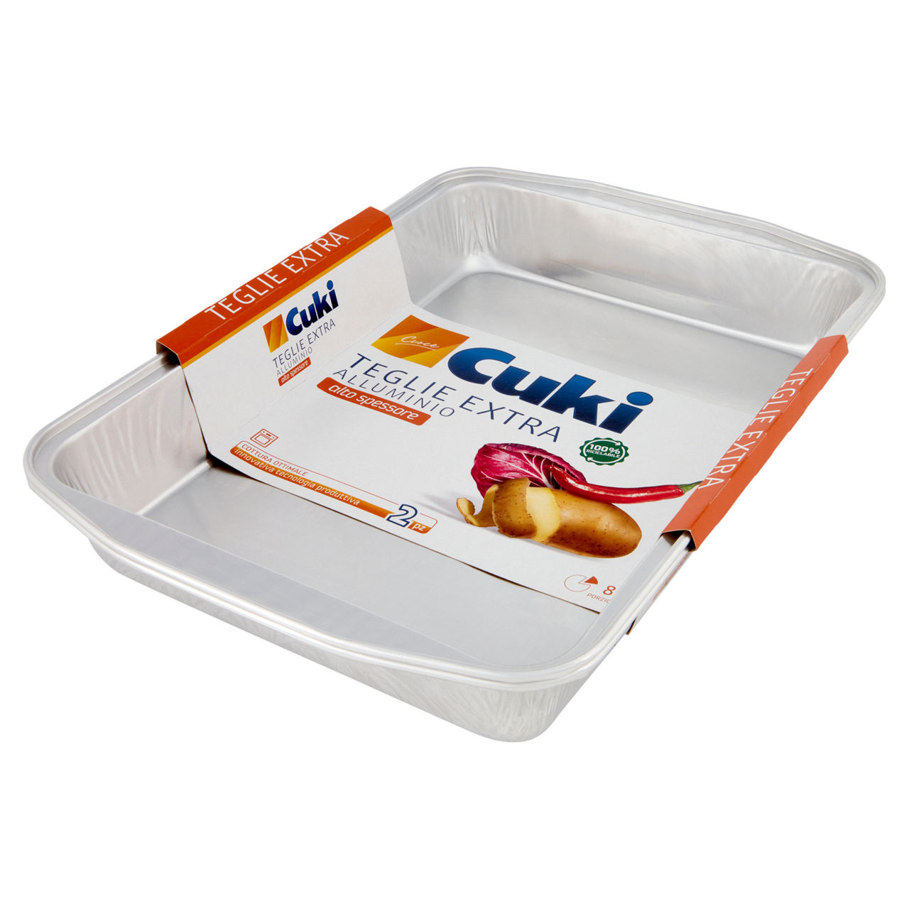 Teglie Extra in alluminio 8 porzioni 2 pz - Immagine 51