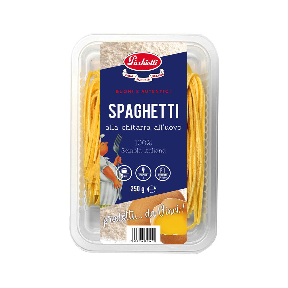 Spaghetti freschi alla chitarra all'uovo 250 gr
