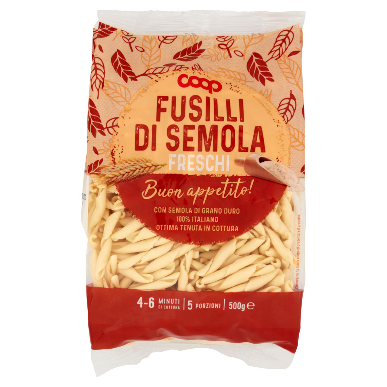 Pasta fresca fusilli di semola 500 gr - Immagine 01