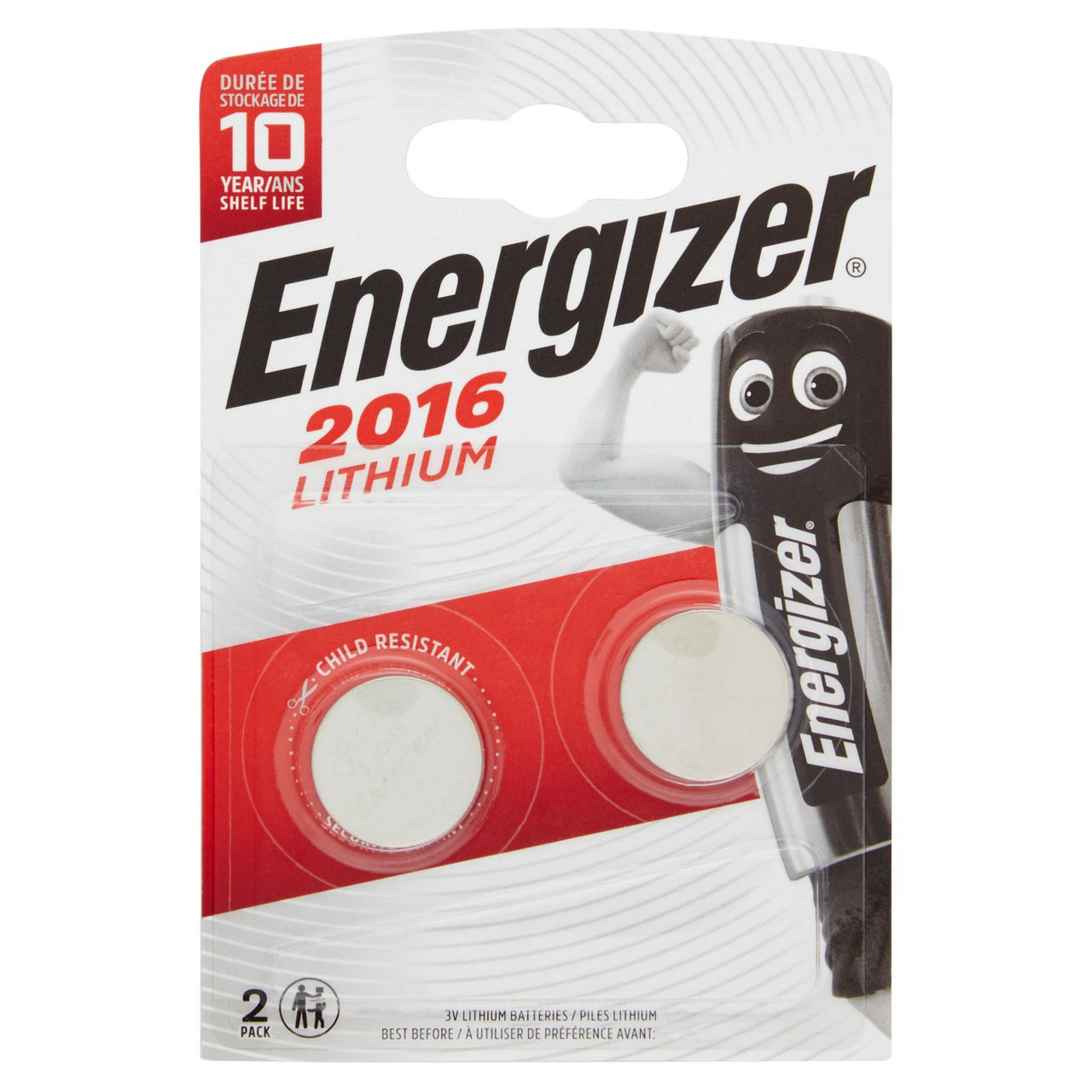 2 pile cr2016 lithium 3v