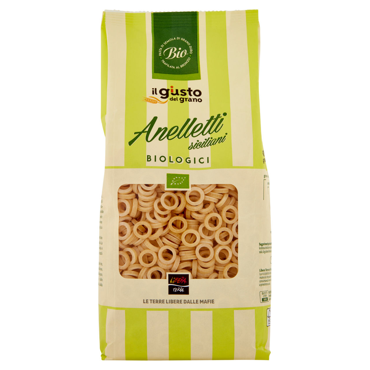 Anelletti Siciliani pasta di semola di grano duro bio 500 gr - Immagine 01
