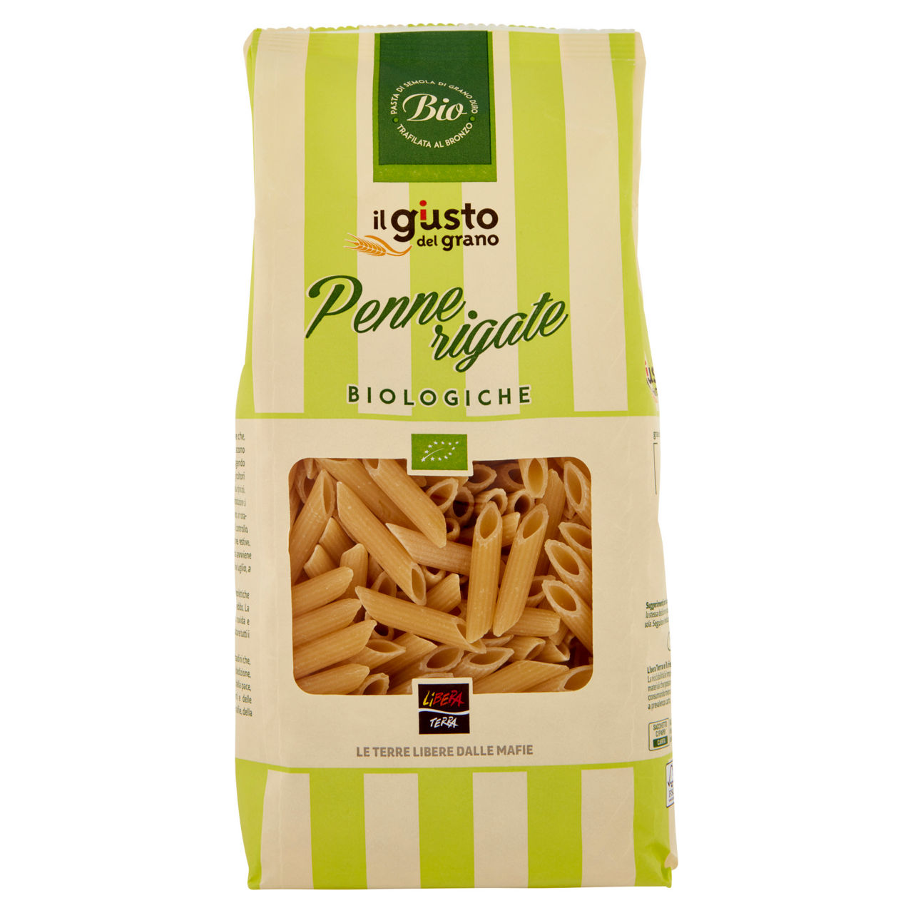 Penne rigate pasta di semola di grano duro bio 500 gr - Immagine 01