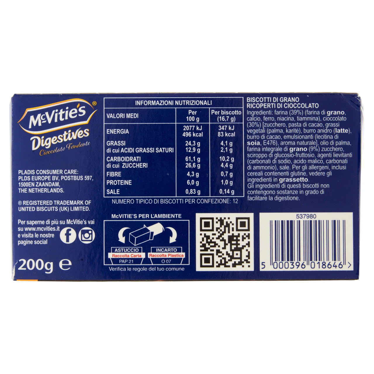 Biscotti Digestive al cioccolato fondente 200 gr - Immagine 31