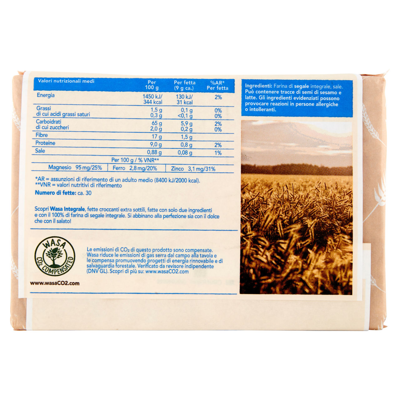 Crackers extra sottili di farina di segale integrale 270 gr - Immagine 61