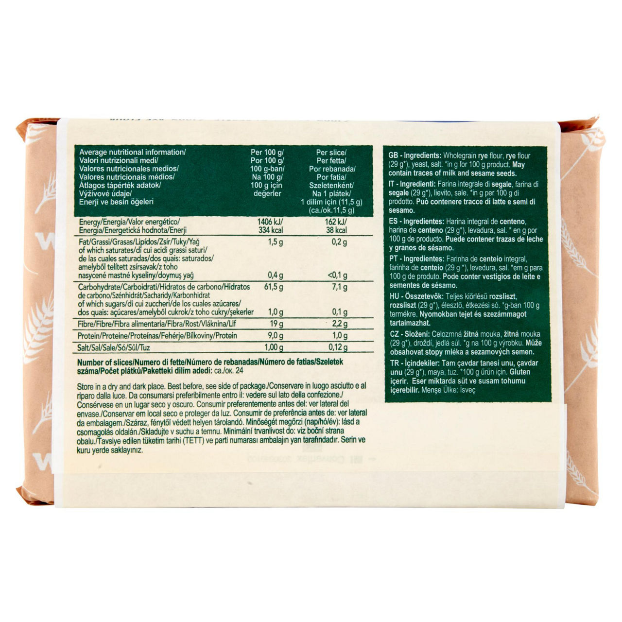 Crackers extra sottili di farina di segale 275 gr - Immagine 31