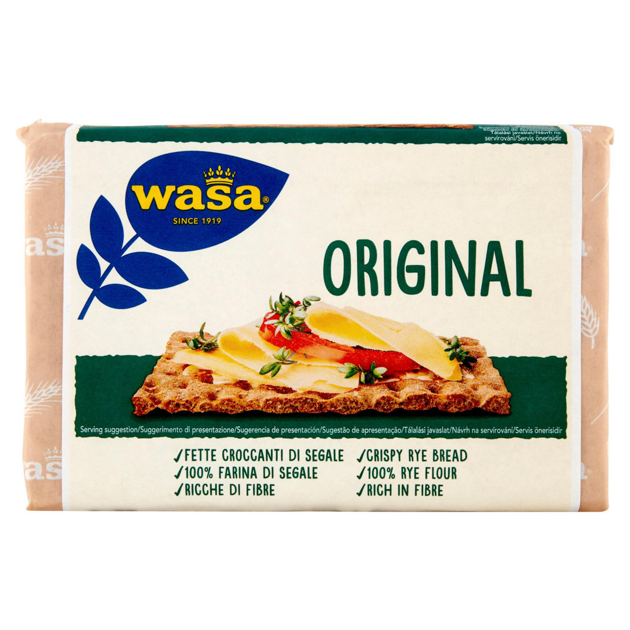 Crackers extra sottili di farina di segale 275 gr - Immagine 01