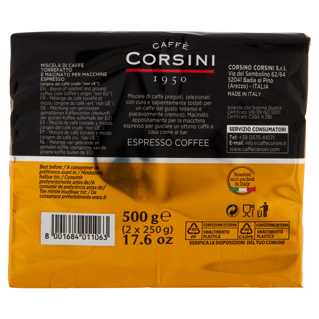 Caffè espresso macinato 2 pz x 250 gr - Immagine 11