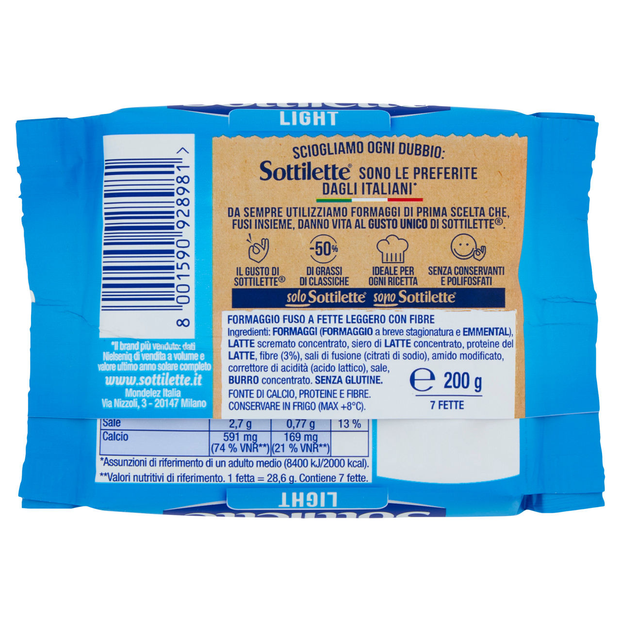 Formaggio fuso light a fette 200 gr - Immagine 11