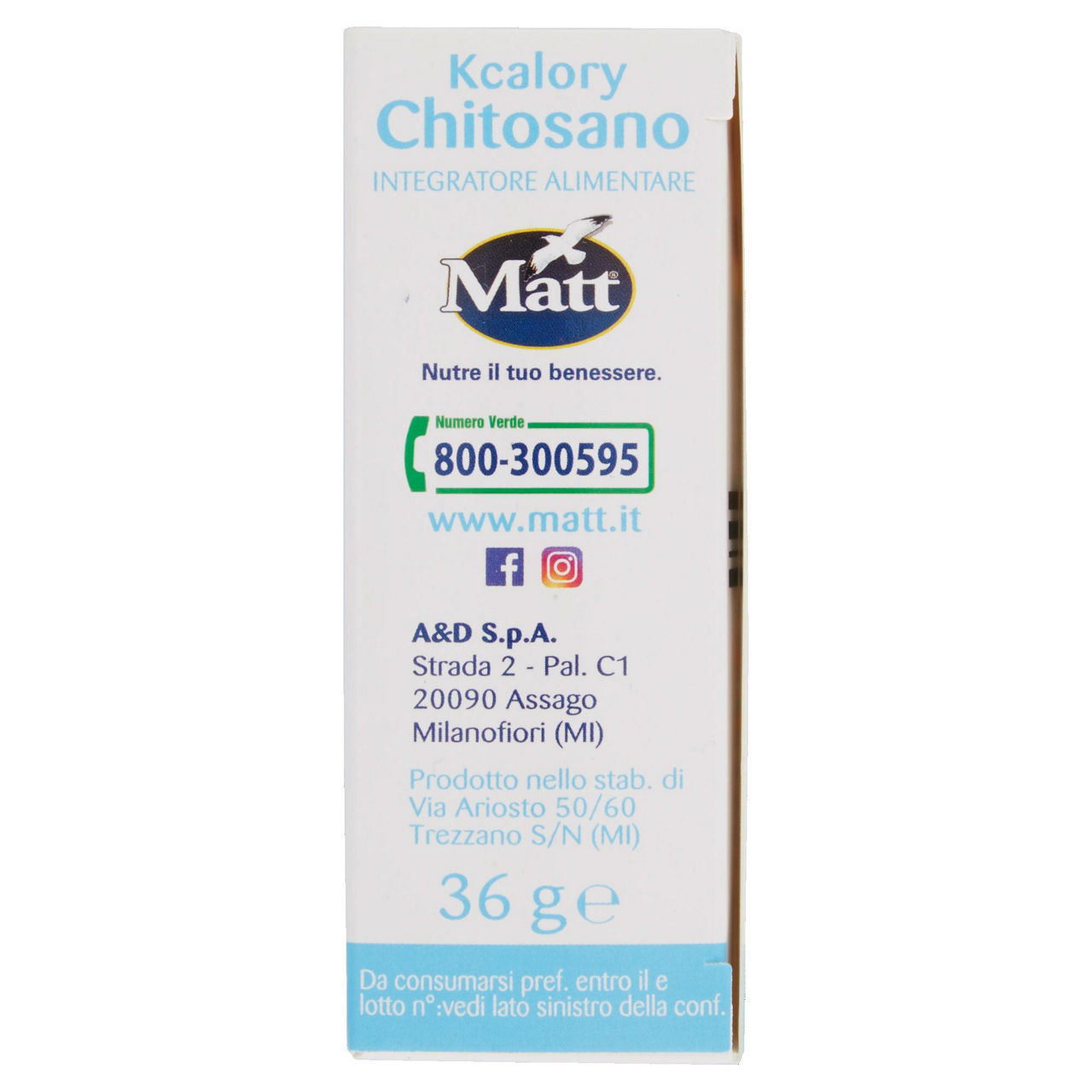 Integratore alimentare bruciagrassi Kcalory Chitosano 36 gr - Immagine 51