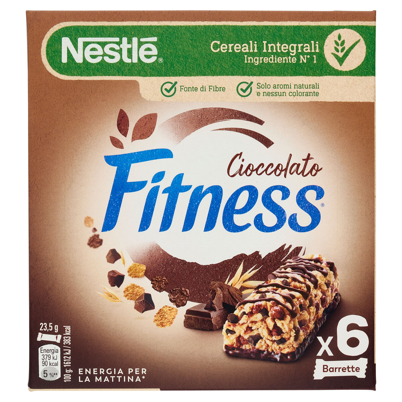 Barrette ai cereali con cioccolato 6 pz - Immagine 01