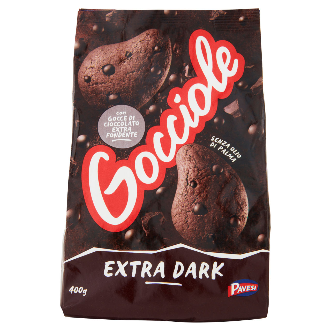 Biscotti Gocciole Extradark 400 gr - Immagine 01